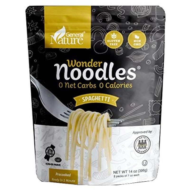 Wonder Noodles 2 Pack – Zero Carb Keto Pasta – Vegan & Kosher – No Sugar, No Fat – Paleo Spaghetti (28 Oz)