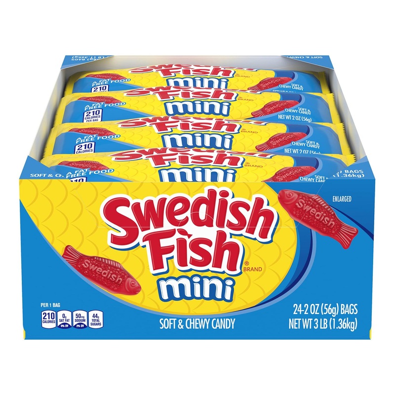 Buy SWEDISH FISH Mini Soft & Chewy Candy – 24 Packs of Halloween Berry Treats | International Shipping Available