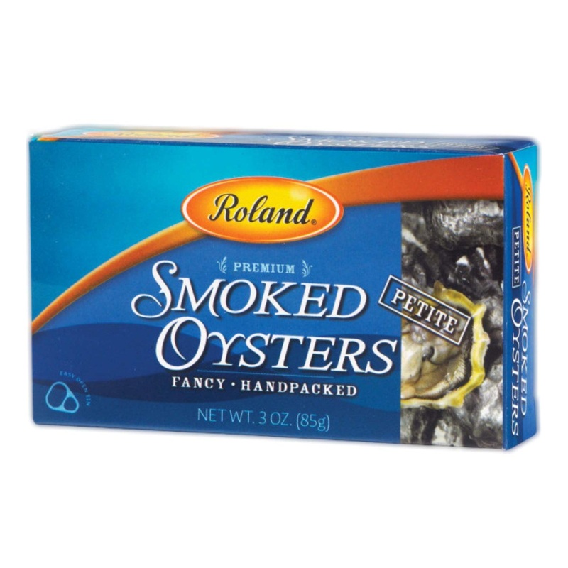 Roland Foods Smoked Petite Oysters in Oil – Wild Caught 3oz Tin (Pack of 10)