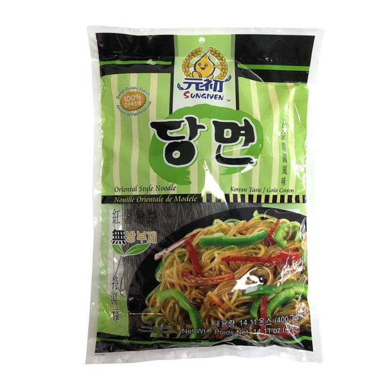 SUNGIVEN Sweet Potato Glass Noodles 14.11oz – Korean Vermicelli Pasta, Fat-Free, Gluten-Free, Additive-Free, Holiday Gift