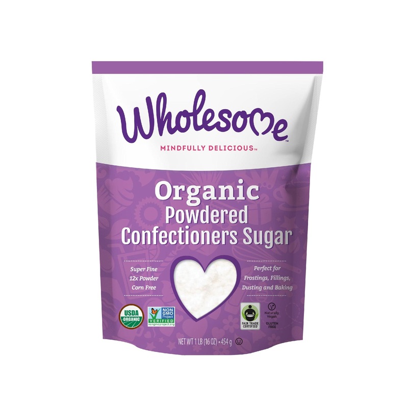 Organic Powdered Sugar – Wholesome Sweeteners, 16 oz | 1 lb Pack