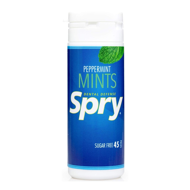 Xlear Spry Power Peppermints – Sugar-Free Fresh Breath Mint (45 Count, 25g)