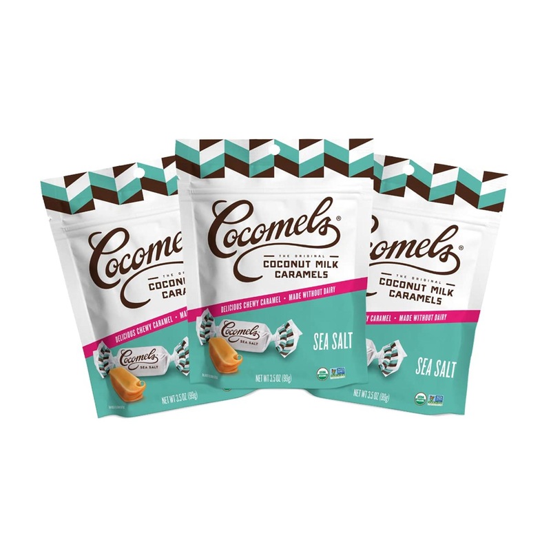 Cocomels Sea Salt Coconut Milk Caramels Organic Vegan Candy  Sea Salt Flavor  Pack of 3 Sea-Salt 3.5 Ounce (Pack of 3)