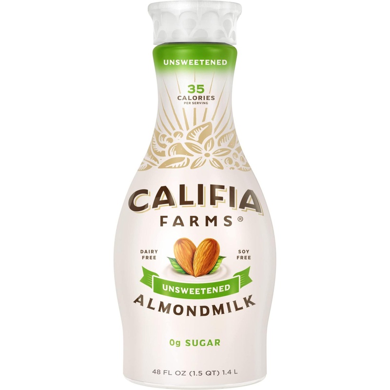 Califia Farms Unsweetened Almond Milk 48 Oz – Dairy Free, Vegan, Keto, Gluten Free, Non GMO – High Calcium Smoothie Ingredient